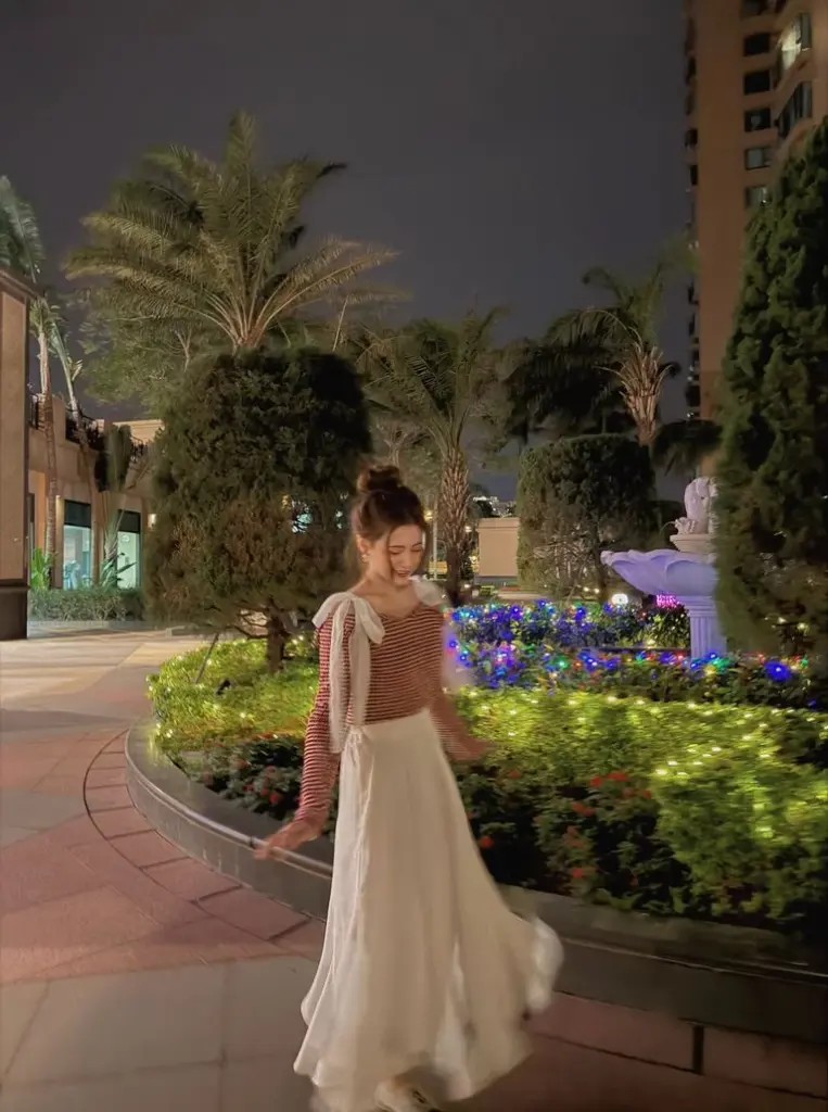 #HANNA-made# The Flowing Ruffle Long Skirt