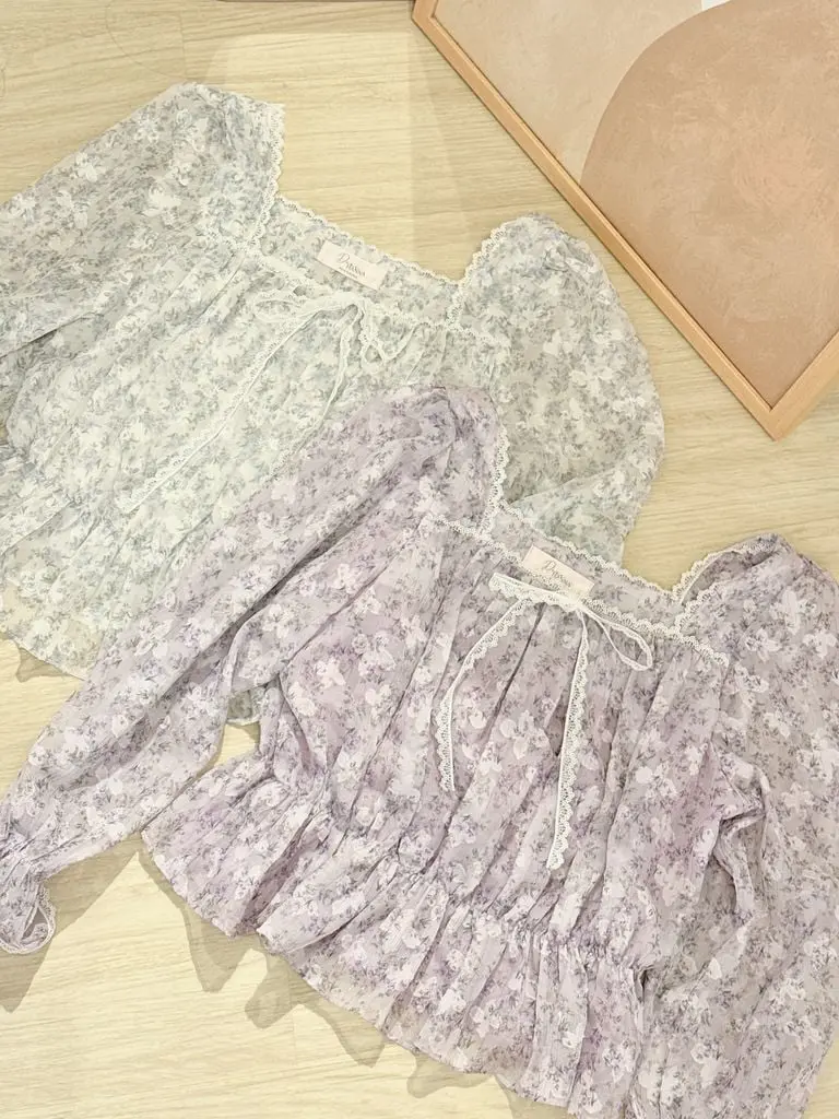 #HANNA-made# The Starlit Gardenia Blouse